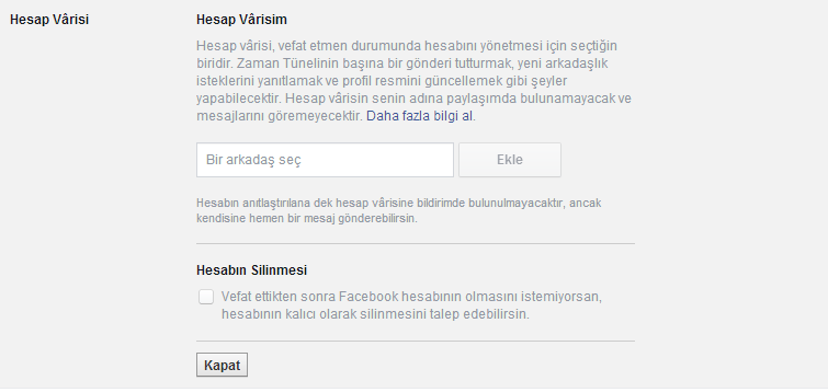 facebook hesap mirası
